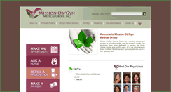 Desktop Screenshot of missionobgynmedicalgroup.com